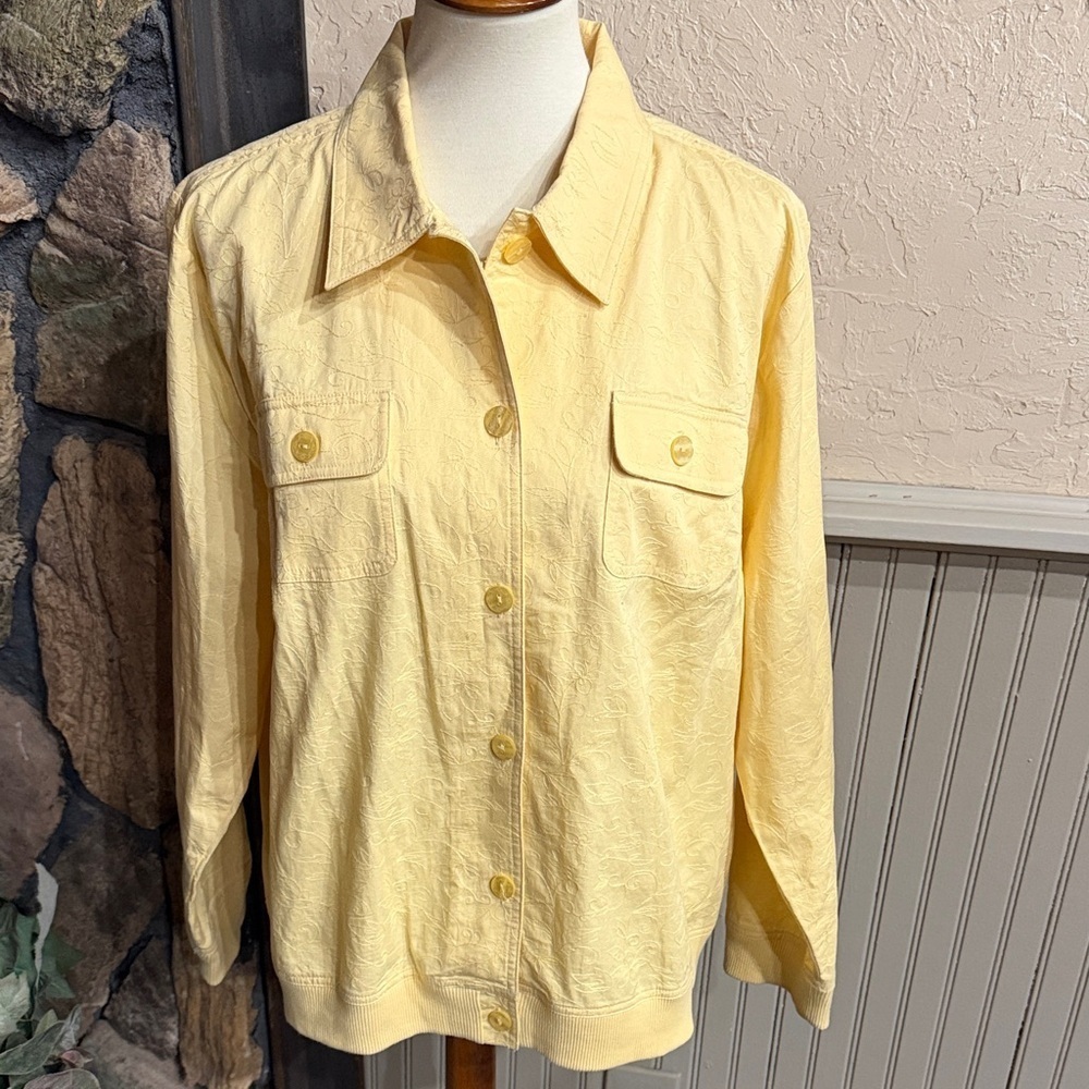 Yellow Button-Up Jacket